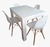 Comedor Eames x 4 sillas - comprar online