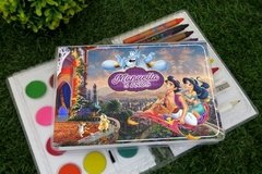 15 estojos de pintura completos lembrancinha Aladin e Princesa Jasmine 31 itens - comprar online