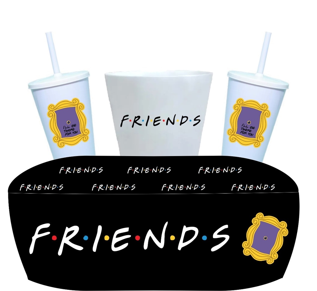 Almofada de pipoca Friends Preta - Comprar em Box 01