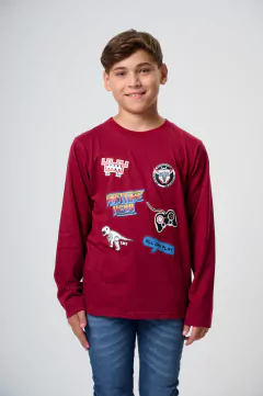 REMERA ALL DAY PLAY BORDO