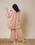 Kimono Morcego com Punho Franzido Estampa Fuxico - comprar online