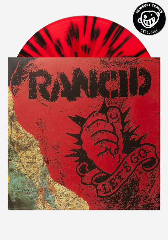 RANCID LP LET'S GO VINIL RED WITH BLACK SPLATTER 2022 LIMITADO EM 1000