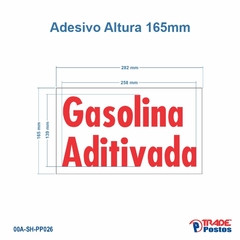 Adesivo Gasolina Aditivada Para Painel de Preço - Sem Iluminação - PP015 - PP026 na internet