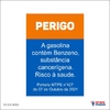 Adesivo Gasolina Contem Benzeno Compre Bem / AID-EX-0024