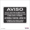 Adesivo Aviso Proibido Violar / AID-TR-A0020