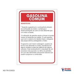 Adesivo de Coluna Gasolina Comum / AID-TR-CO0023