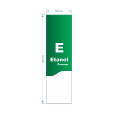 Adesivo de Bomba Etanol Comum / Onda - Trade Postos - Comunicação visual