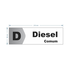 Adesivo de Bomba Diesel Comum / Seta - Trade Postos - Comunicação visual