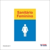 Placa PS Sanitario Feminino /PSD-EX-0011