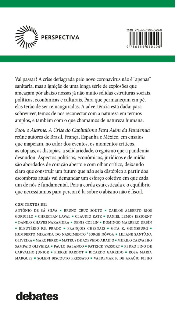 SOOU O ALARME - A Crise do Capitalismo Para Além da Pandemia