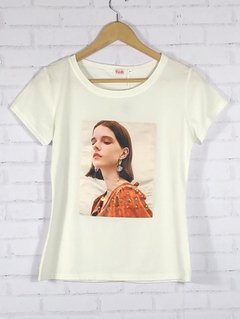 T-shirt blusa laranja código f195f - palette moda criativa 
