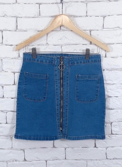 Pacote com 6 peças - Saia Jeans zíper metal únidade R$30,00 - loja online