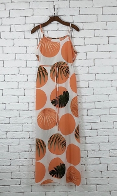 Pacote com 6 peças Vestido longo comprido póa folhas Unidade R$33,00 - palette moda criativa 