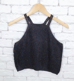 Cropped tricot linha brilho código y64 - loja online