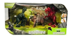 Set Dinosaurio Chico Robot Juguete A Cuerda + Accesorios Set Dinosaurio Chico Robot Juguete A Cuerda + Accesorios