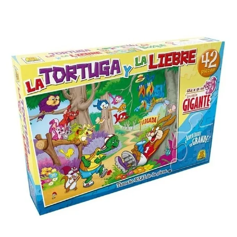 Puzzle La Tortuga Y La Liebre - Implás
