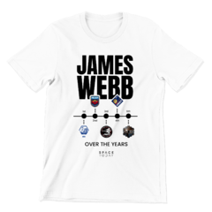 Camiseta - James Webb Over The Years - SPACE TODAY STORE