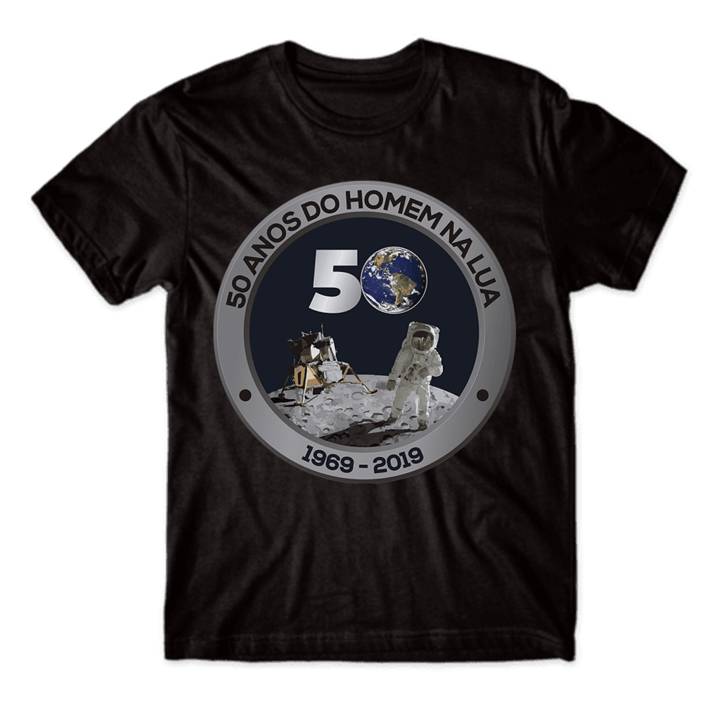Camiseta 50 ANOS DO HOMEM NA LUA - SPACE TODAY STORE