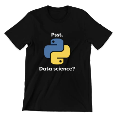 Camiseta - Psst, data science - SPACE TODAY STORE