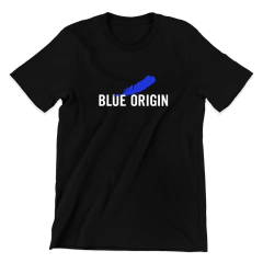 Camiseta Básica Unissex/Babylook - Blue origin - Logo