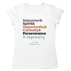 Camiseta Sojourner& Spirit& Opportunity& Curiosity& Perseverance & Ingenuity - loja online