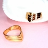 Anillo Midi / Acero Quirurjico Dorado /Corona