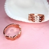 Anillo Midi / Acero Quirurjico Rose Gold / Ondas
