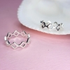 Anillo Midi / Acero Quirurjico Blanco / Rombo