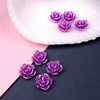 Apliques Floral, Rosas tornasoladas Lila x 2