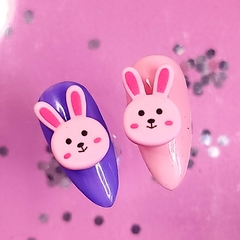 Apliques Kawaii x2 - Bunny Pink