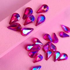 Cristales Perla 6x10 mm | x2 | Fucsia AB