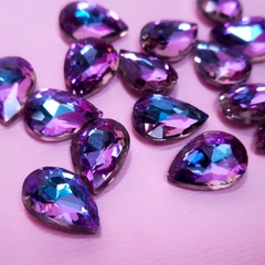 Cristales - (x2) Lagrima 10X14 mm- Purple AB - comprar online