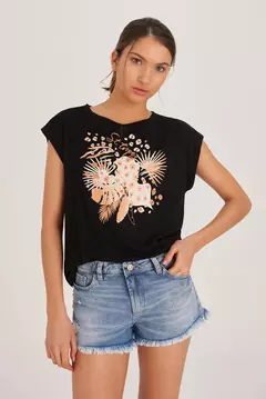 Remera Saint tropez (negra) - comprar online