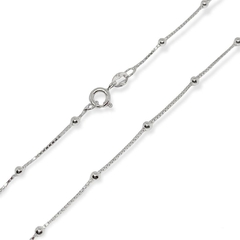 CADENA BOLITAS VENECIA DE PLATA 925