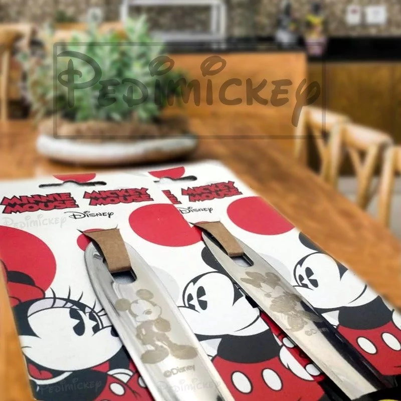 Garfo Trinchante Inox para cozinha Mickey e Minnie Mouse