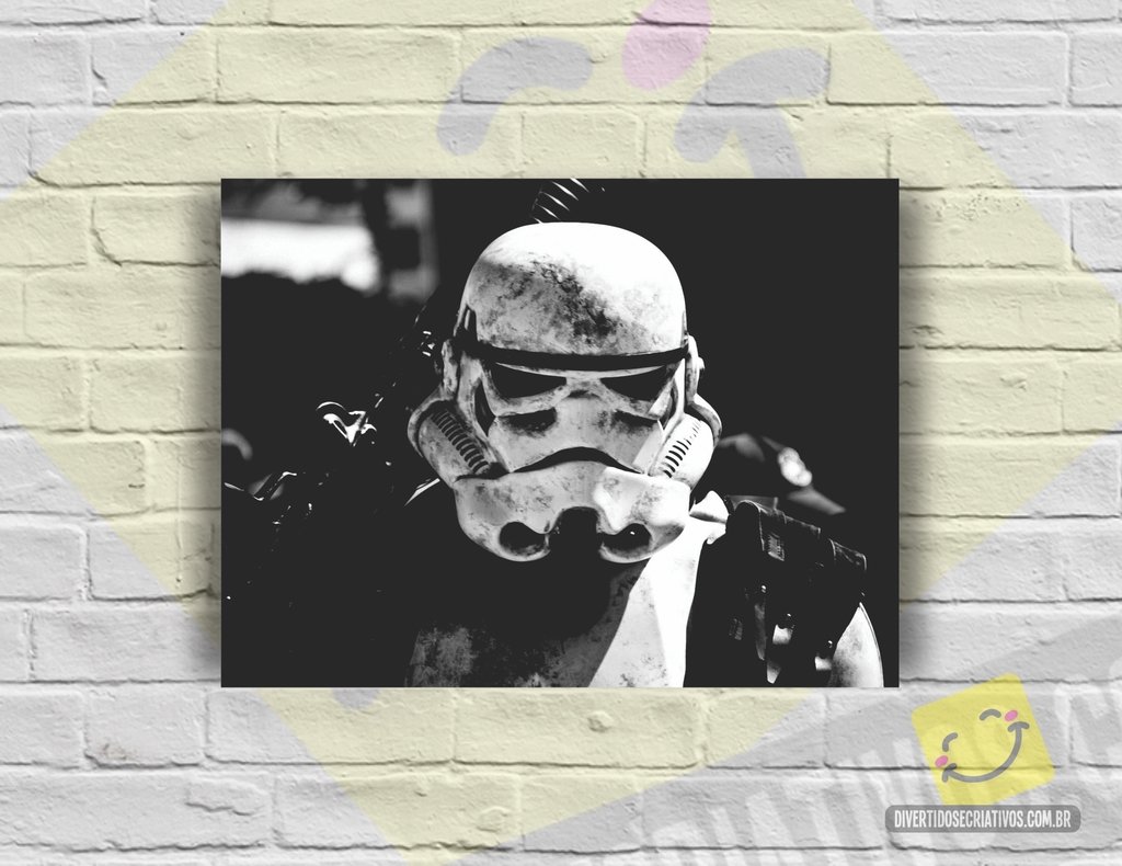 Placa Decorativa - Star Wars | StormTrooper
