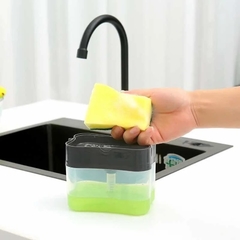 Dispenser de Detergente con Porta Esponja Rosa - comprar online