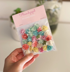 Kit de flores candy colors (rosinhas)