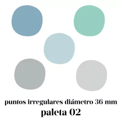 puntos puntitos lunares dots planchita stickers paleta de color pastel nordico