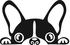 Vinilo Decorativo Bulldog Grande en internet