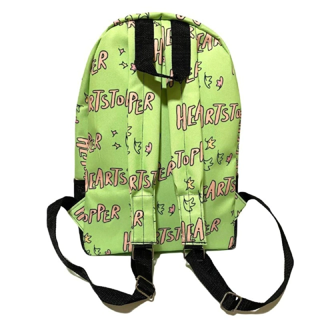 Kit mochila e estojo - Heartstopper logo cores pasteis tumblr tamanho grande  padrão escolar e viagem