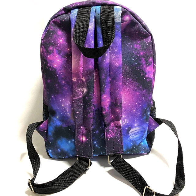 Kit mochila e estojo - Galaxy universo planetas tamanho grande padrão  escolar e viagem
