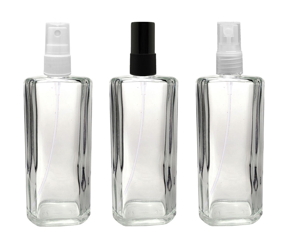 5 Frascos Vidro Para Perfume 100 Ml Válvula Spray