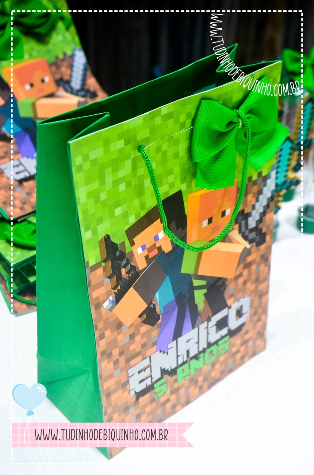 MINECRAFT - Sacola Personalizada