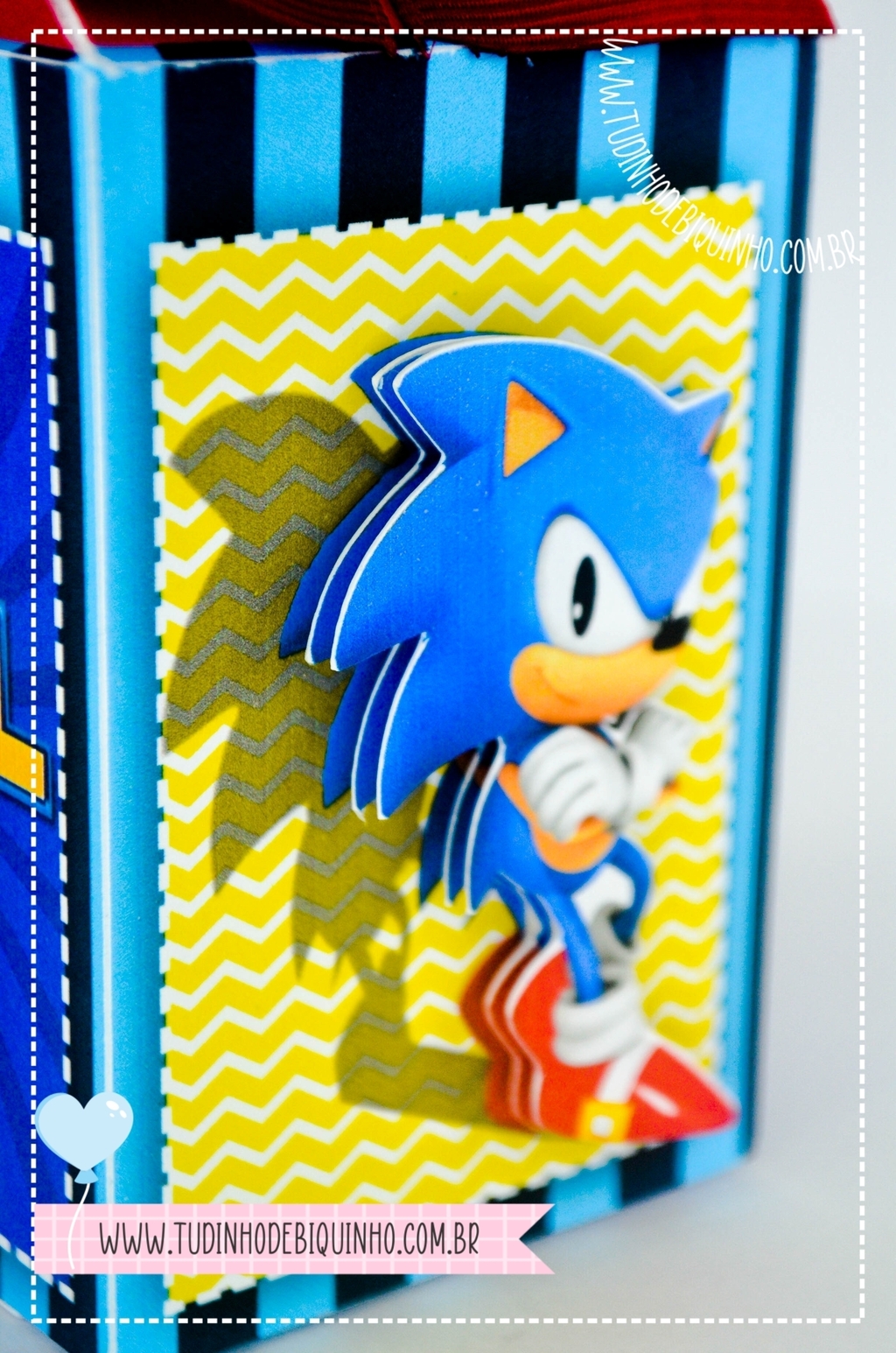 LEMBRANCINHA SONIC PARA COLORIR C/8 - LEMBRANCINHA SONIC PARA