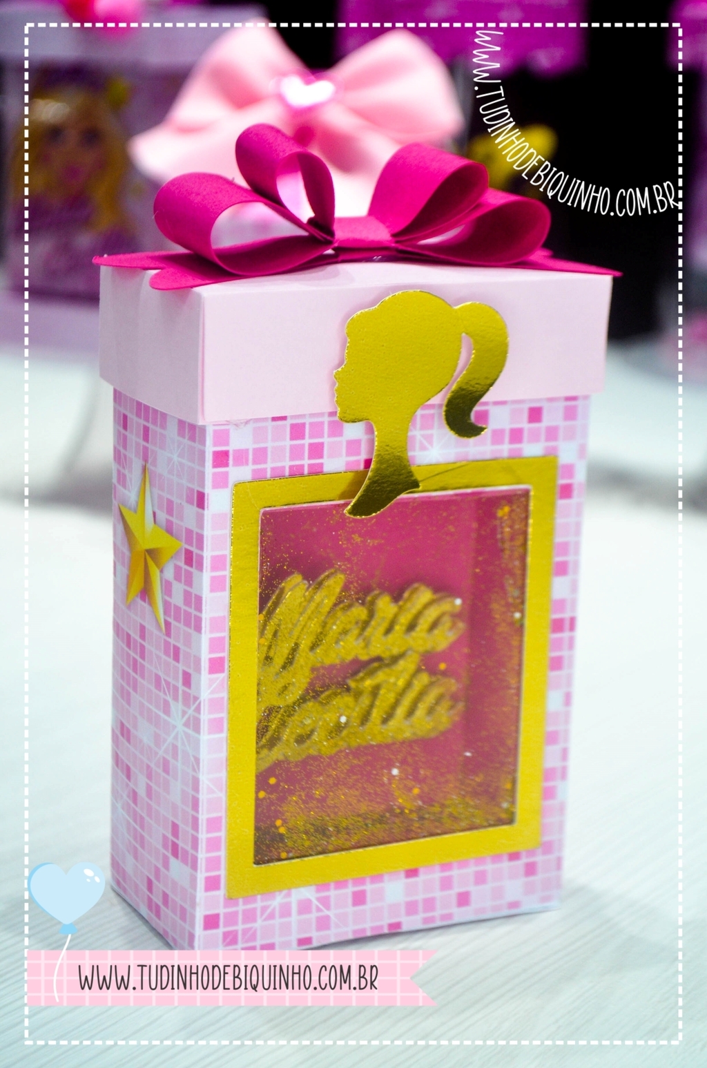 Topo De Bolo Personalizado Princesa Barbie - 3d/camadinhas