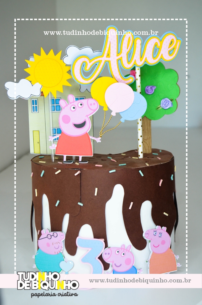 Topper de bolo Peppa Pig