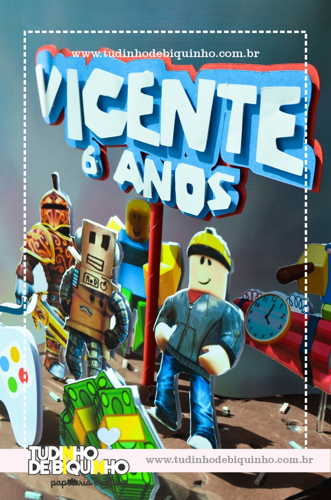 Convite Digital Duplo Pk Xd E Roblox (imagem)