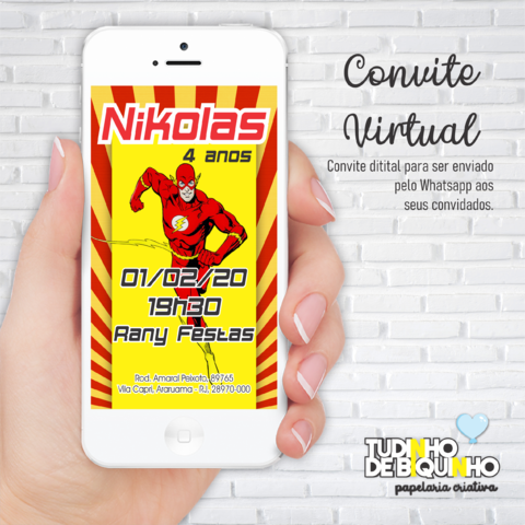 Convite Virtual - Realeza - Tudinho de Biquinho