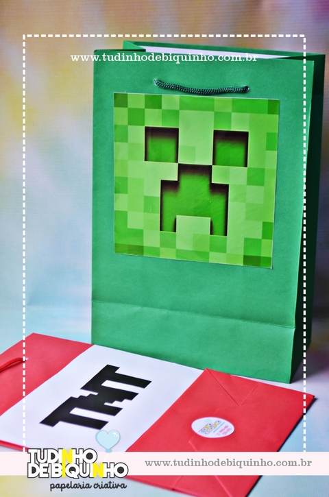 MINECRAFT - Sacola Personalizada